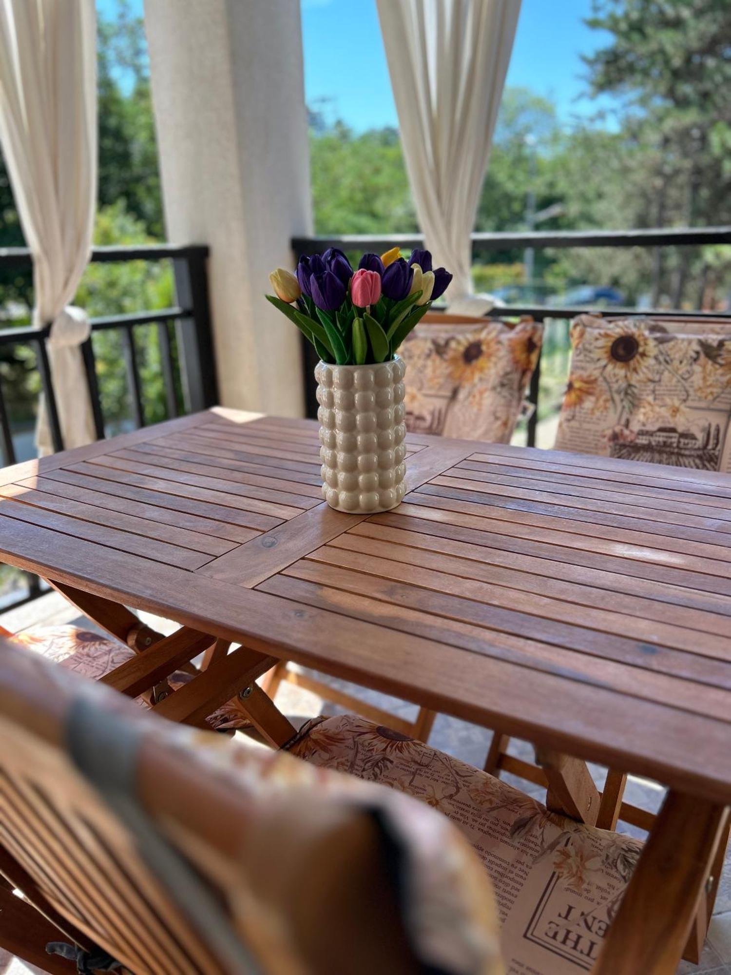 Quiet Apartment With Big Terrace In Santa Marina With Parking Sozopol Bagian luar foto